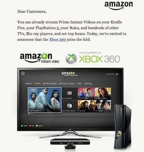 Mevrouw halen bioscoop Laptop Thoughts: Amazon.com Streaming Prime Instant Video to Xbox 360