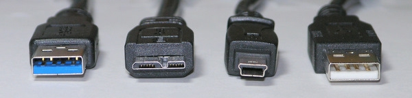 USB 2.0 and 3.0 connectors